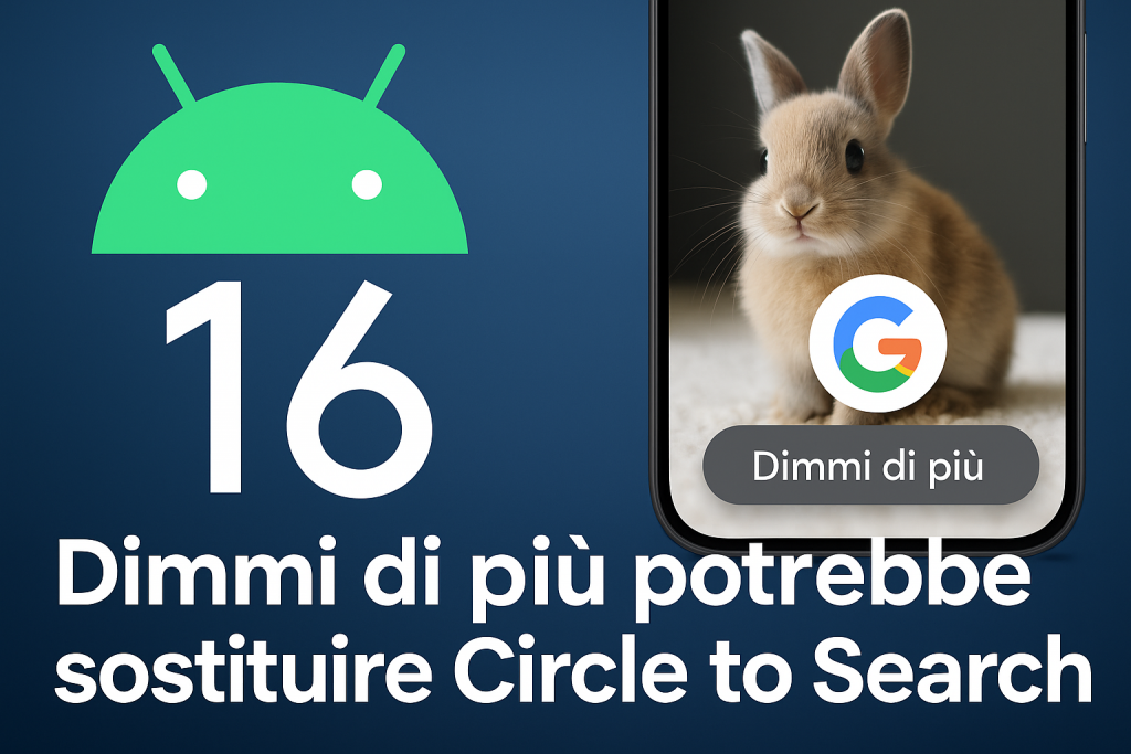 Android 16 potrebbe dire addio a Circle to Search