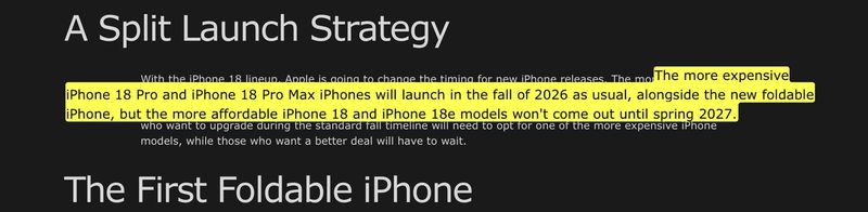 Link con evidenza Safari: salto diretto al testo