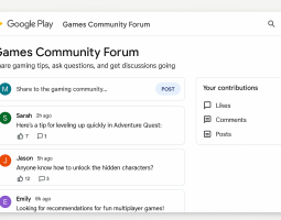 Google Play Games Community Forum in arrivo