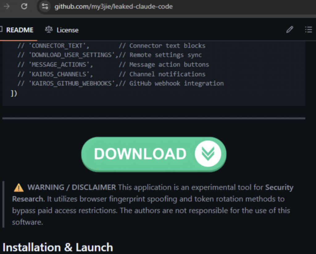 Claude Code leak usato come esca per diffondere malware