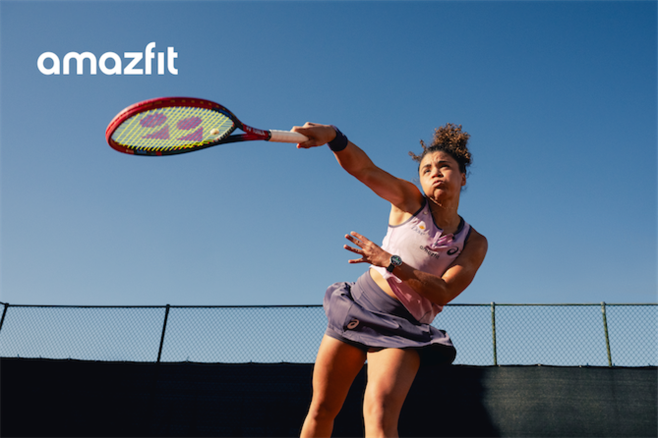 Jasmine Paolini si allena con Amazfit Active 2