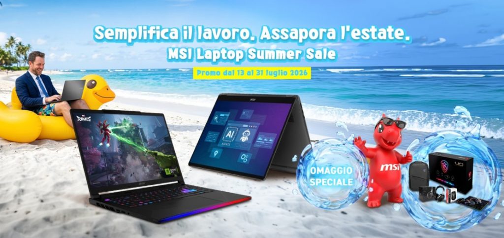 MSI Summer Sales celebra i 40 anni con bundle omaggio