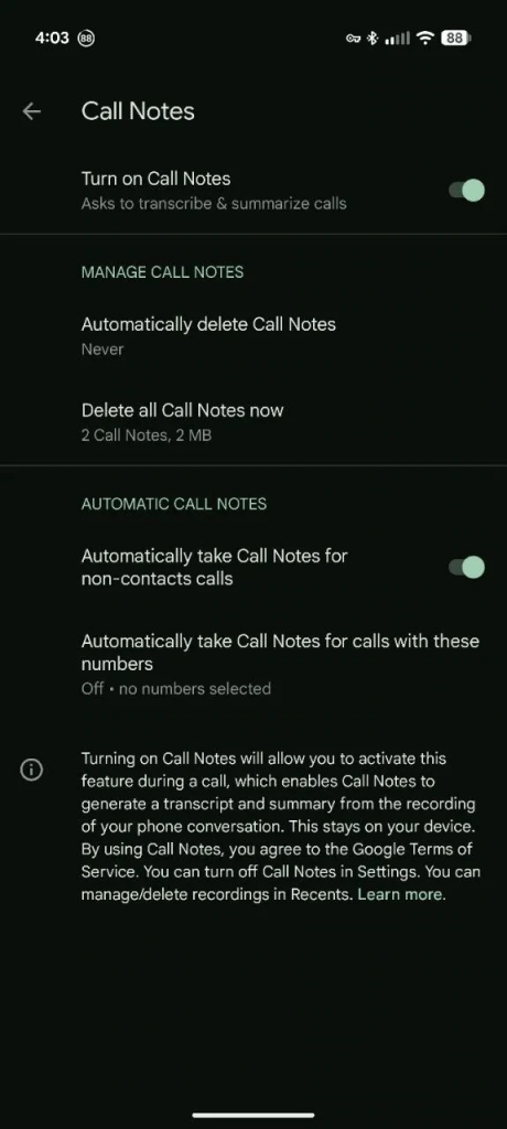 Google semplifica la gestione delle note delle chiamate sui Pixel