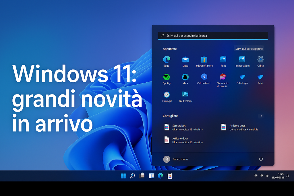 Windows 11: grandi novità in arrivo con i prossimi aggiornamenti