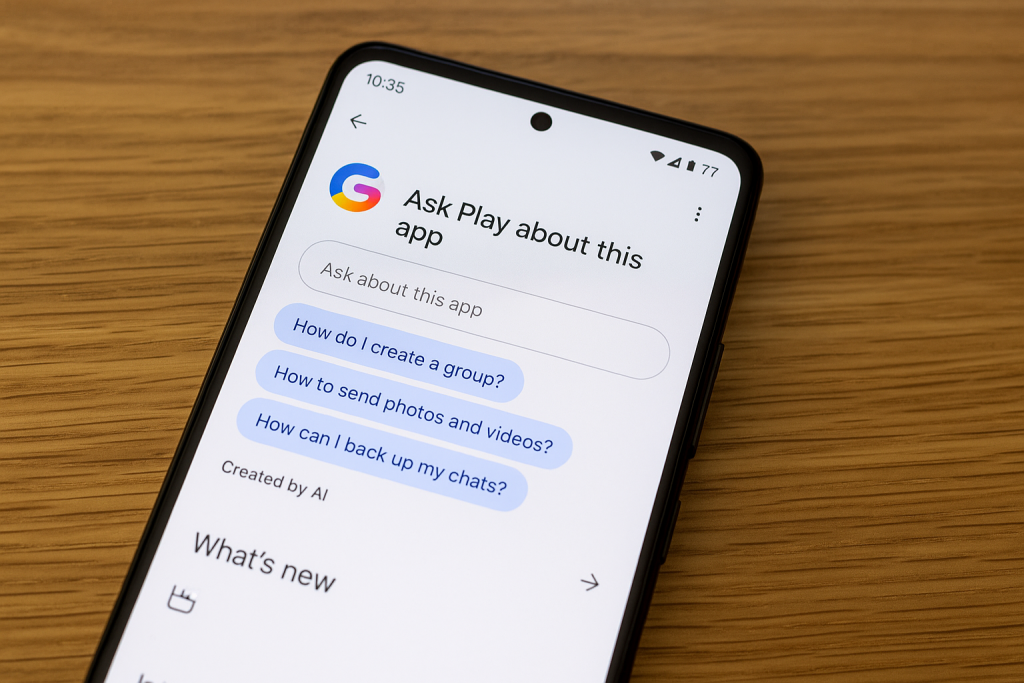 Google integra Gemini nel Play Store con "Chiedi a Play"