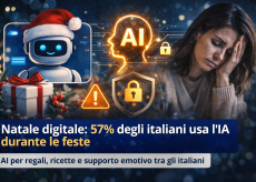 Natale digitale: IA protagonista per 57% italiani