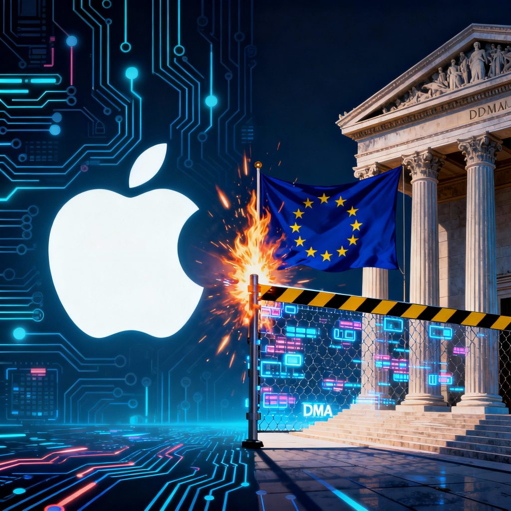 Apple sfida il dma UE per ritardi e rischi di sicurezza