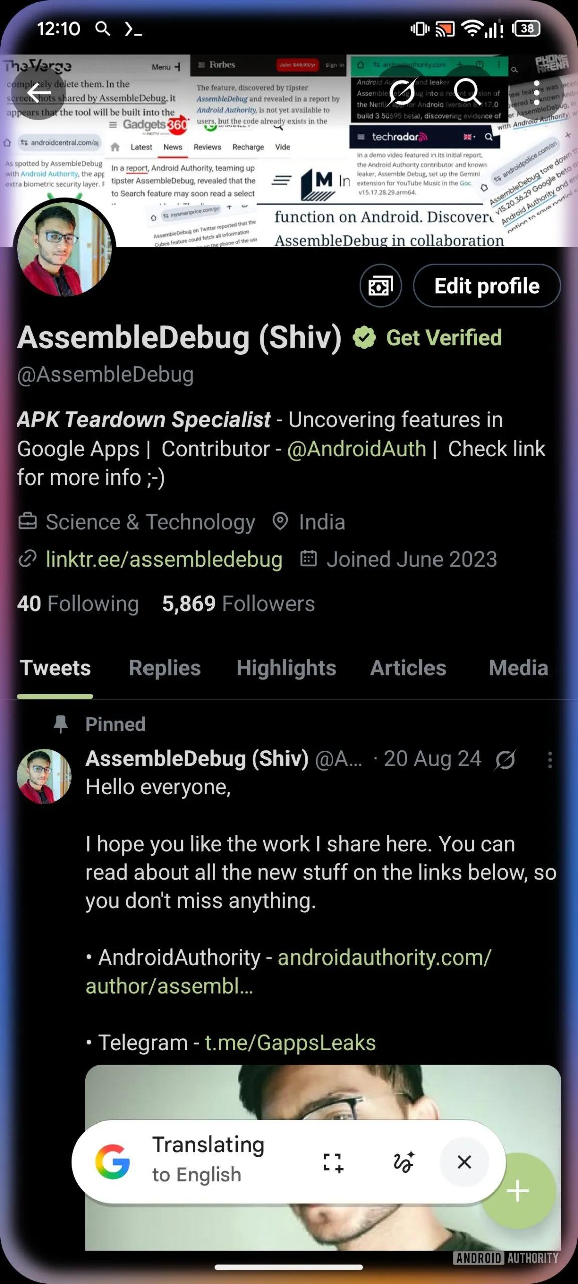 Circle to Search update porta Live Translate su video e contenuti dinamici