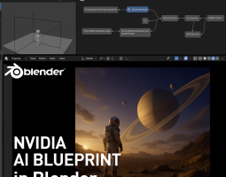 NVIDIA rivoluziona la generazione di immagini AI 3D con AI Blueprint per Blender