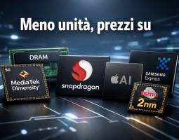 Chip smartphone 2026: meno unità, prezzi su