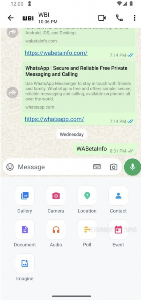 WhatsApp introduce gli eventi nelle chat one-to-one