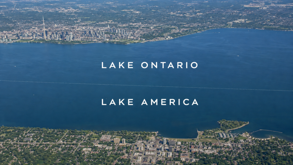 Google Maps mostra Lake America al posto di Lake Ontario
