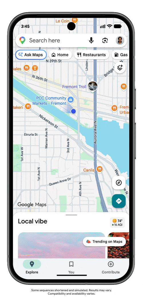 Google Maps permette di ordinare cibo dall’app