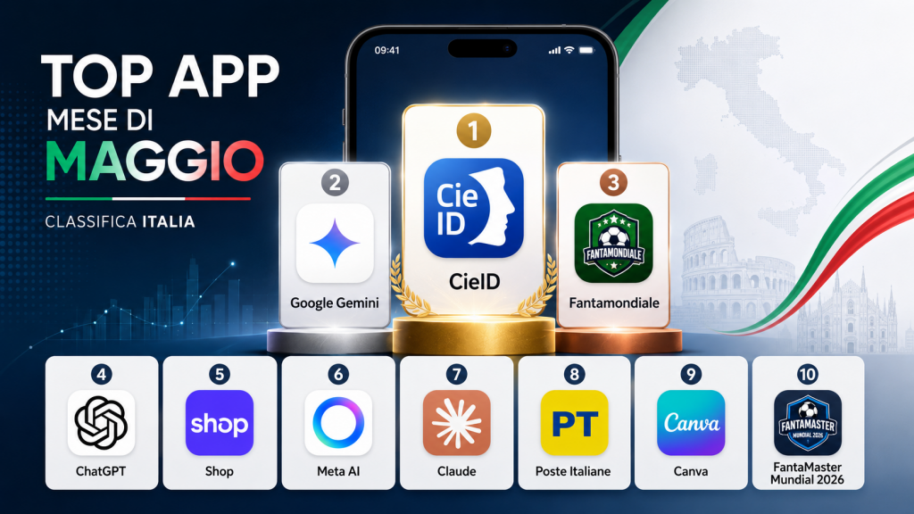 Top App mese di Maggio: classifica Italia