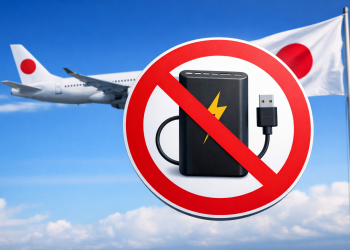 Power bank in volo: il Giappone dice stop