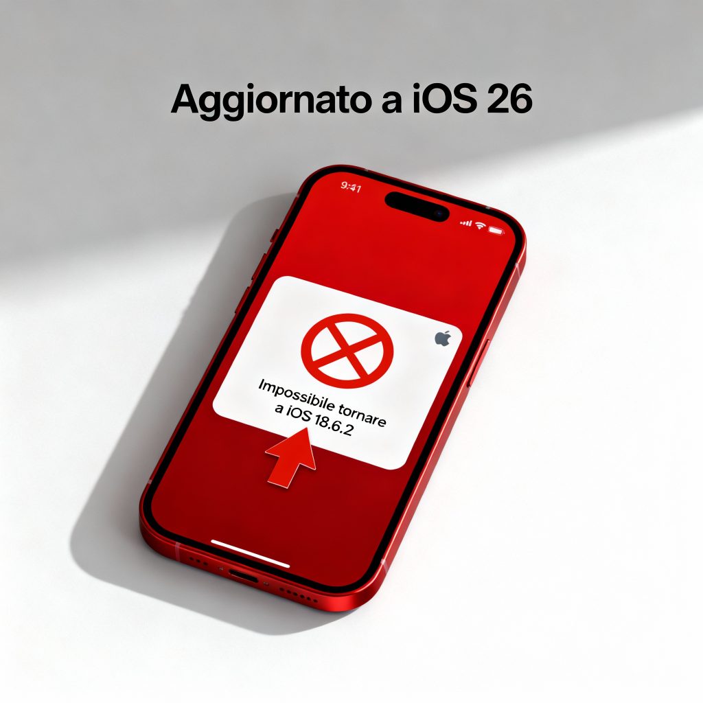 Apple blocca la firma di iOS 18.6.2, impedendo il downgrade da iOS 26