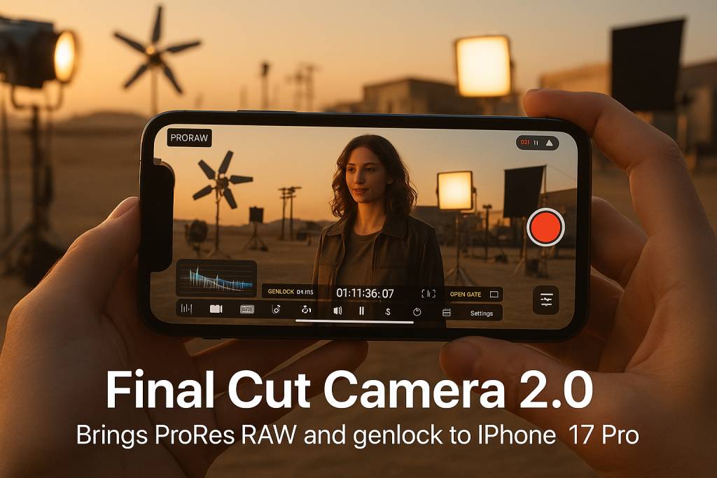Final Cut Camera 2.0 porta ProRes RAW e genlock su iPhone 17 Pro