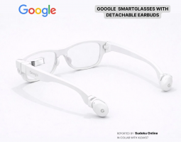 Google smart glasses con earbuds: cosa dice un brevetto