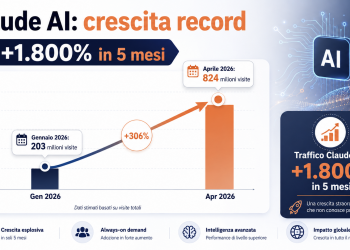 Claude AI cresce del 1.800% in cinque mesi