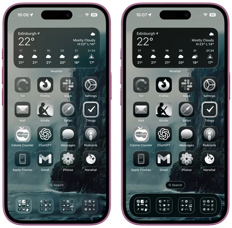 iOS 26: come rendere trasparenti le icone delle app
