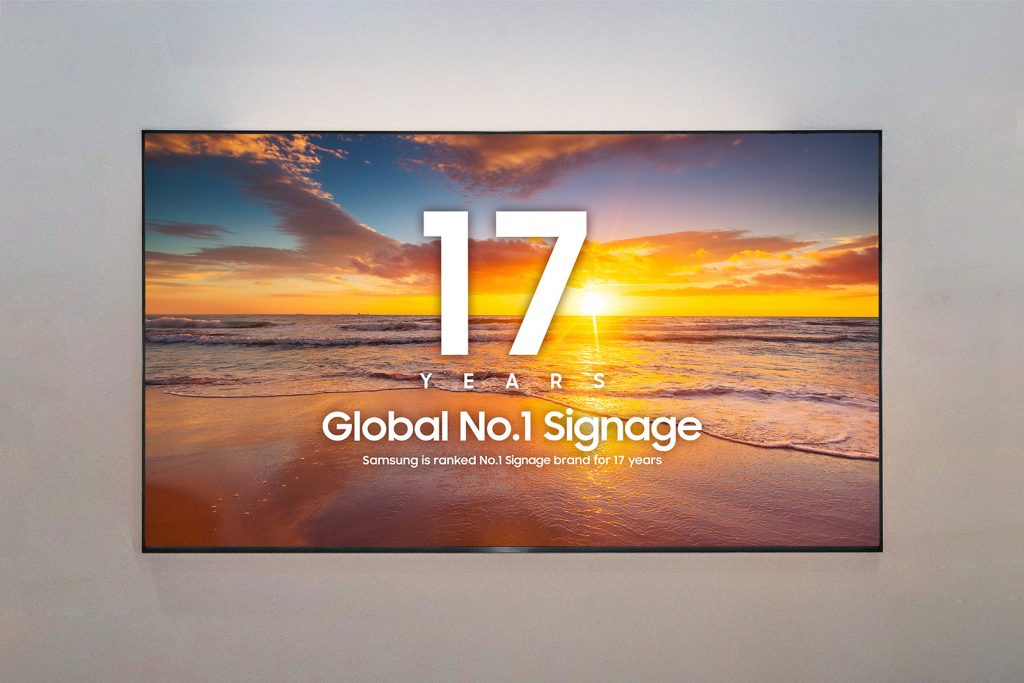 Samsung domina i display professionali da 17 anni