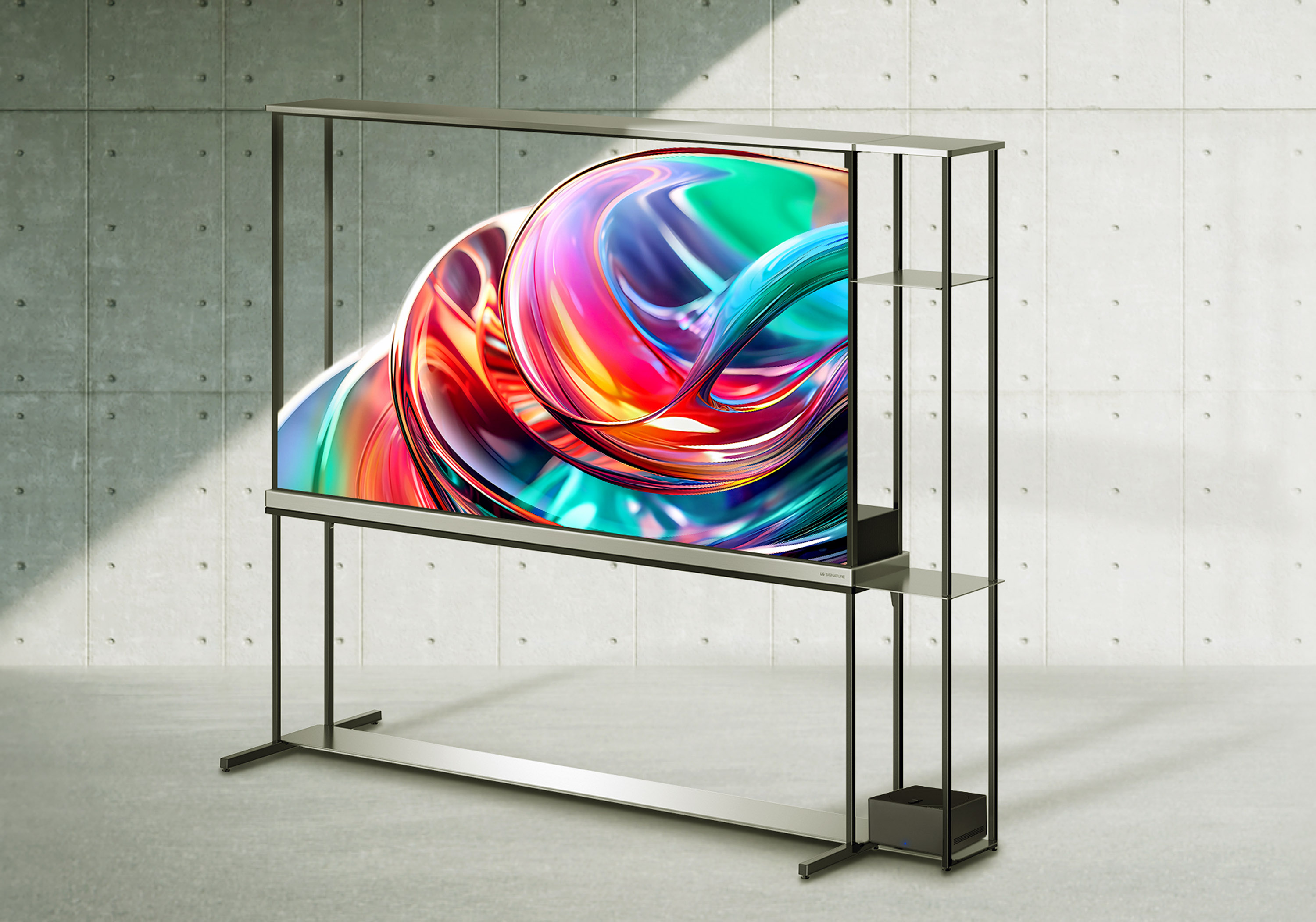 LG OLED T è il primo TV OLED 4K trasparente e wireless