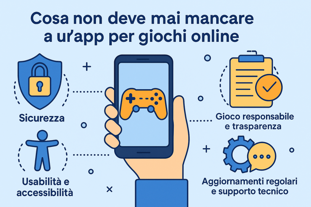 Cosa non deve mai mancare a un’app per giochi online