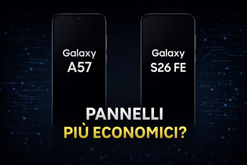 Galaxy A57 e S26 FE con pannelli più economici