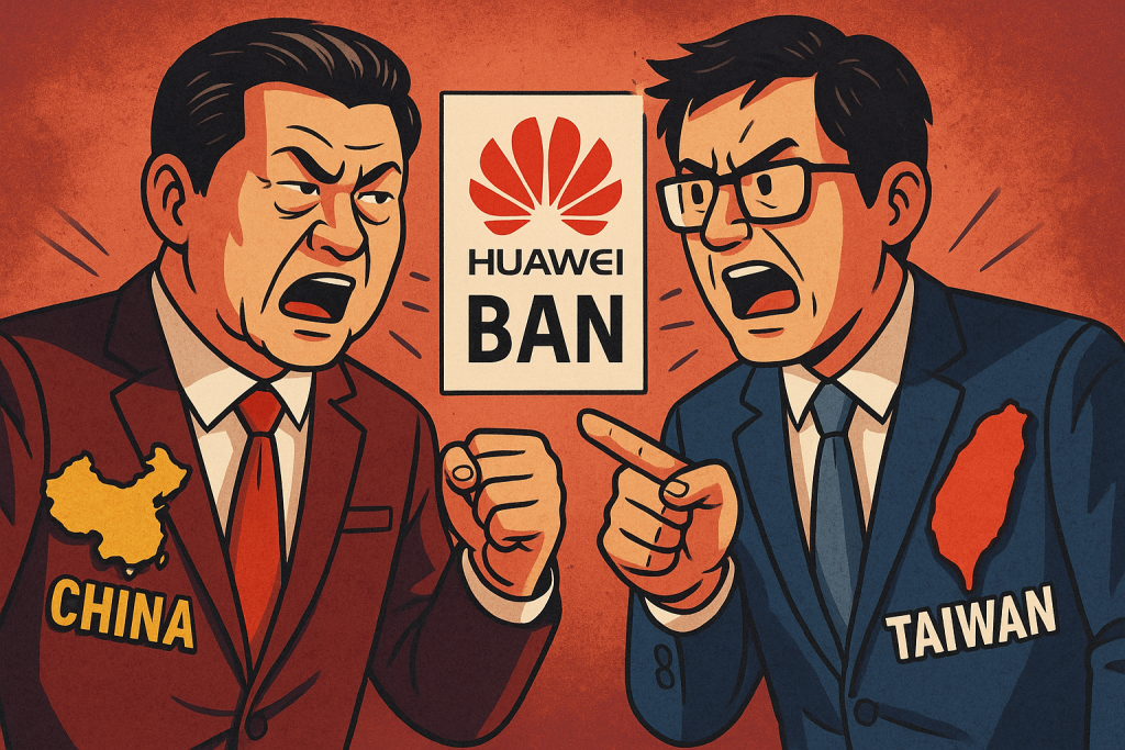Tensione tra Cina e Taiwan dopo il ban su Huawei