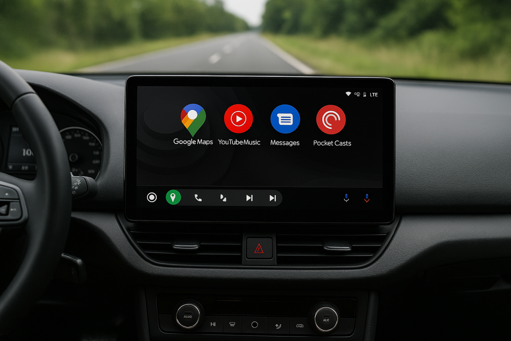 Android Auto nuova dashboard: Google apre spazio alle app nell’abitacolo