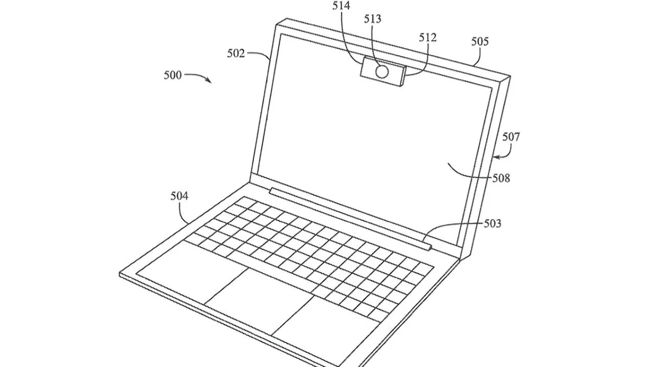 Apple brevetta un'idea di fotocamera MacBook che potrebbe eliminare il notch