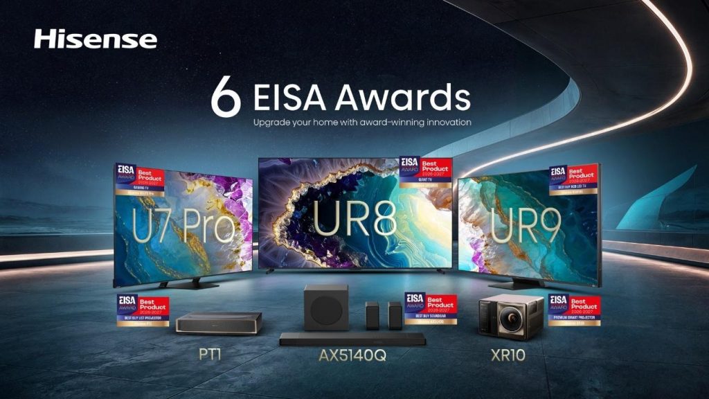 EISA Awards 2026-2027: Hisense porta a casa sei premi