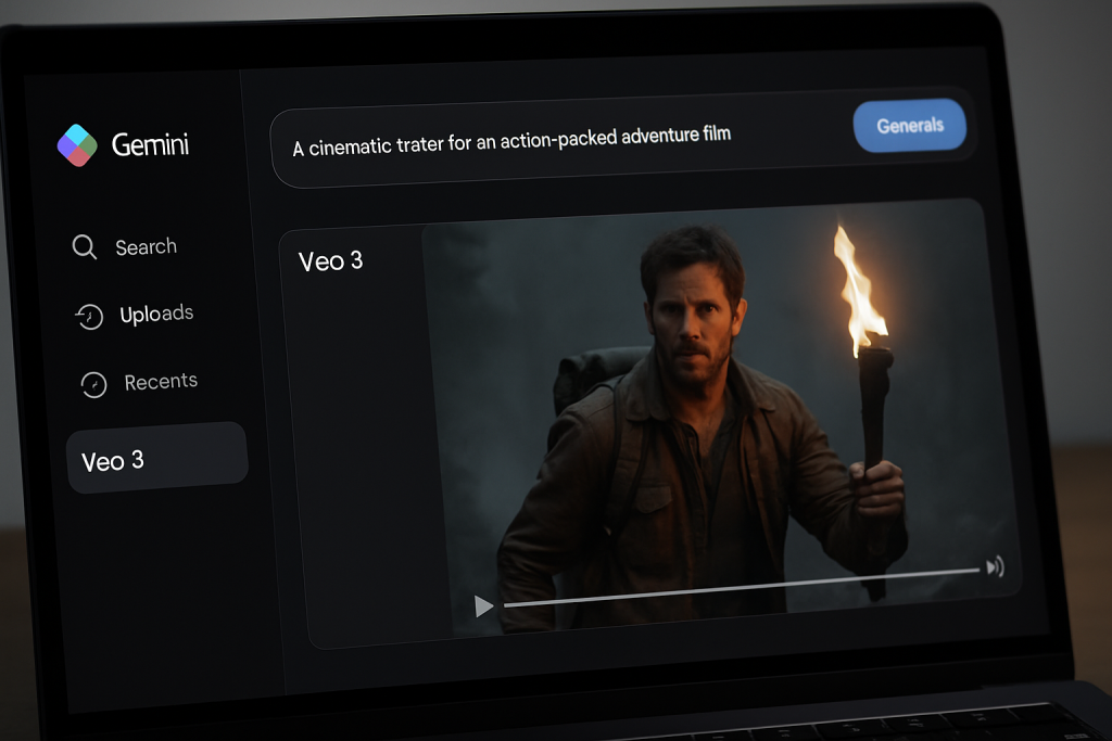 Veo 3 arriva in Italia: generazione video AI con watermark SynthID su Gemini