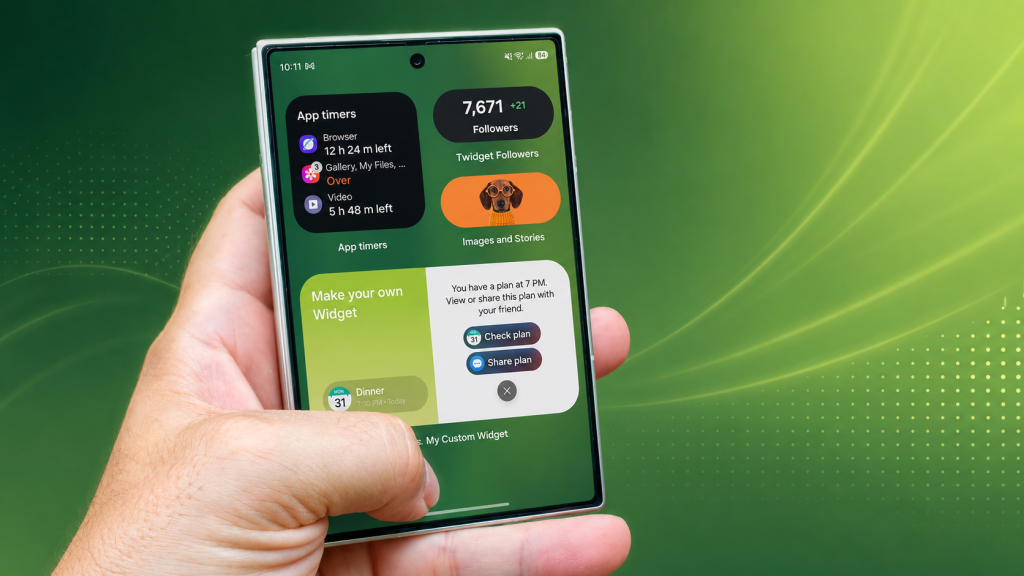 One UI 9.5 potrebbe farti creare widget su misura