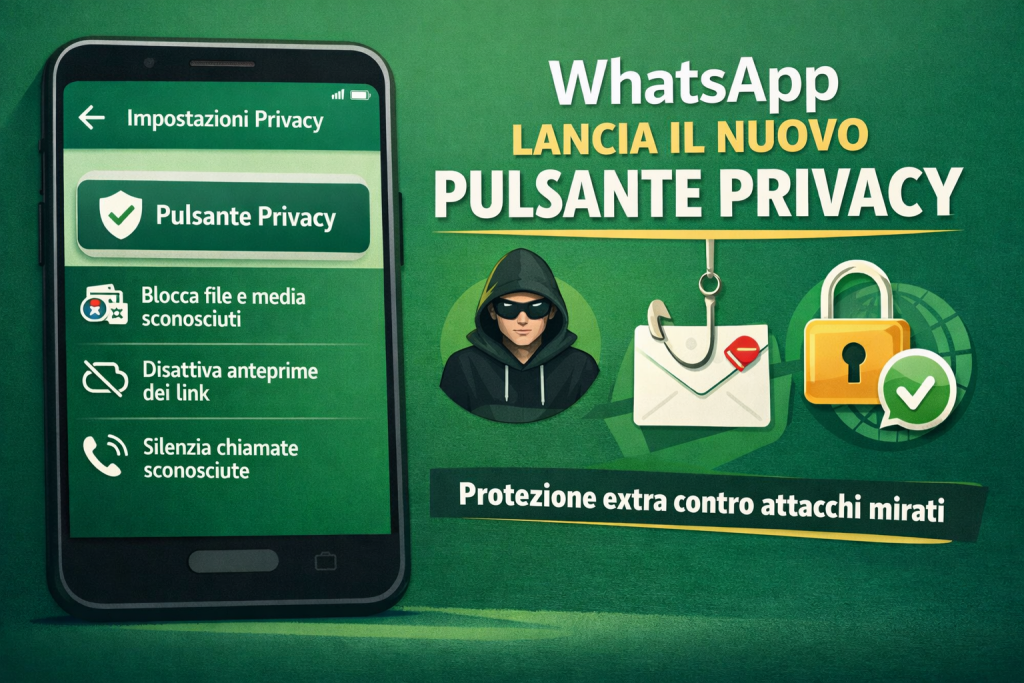WhatsApp introduce un nuovo nuovo pulsante privacy