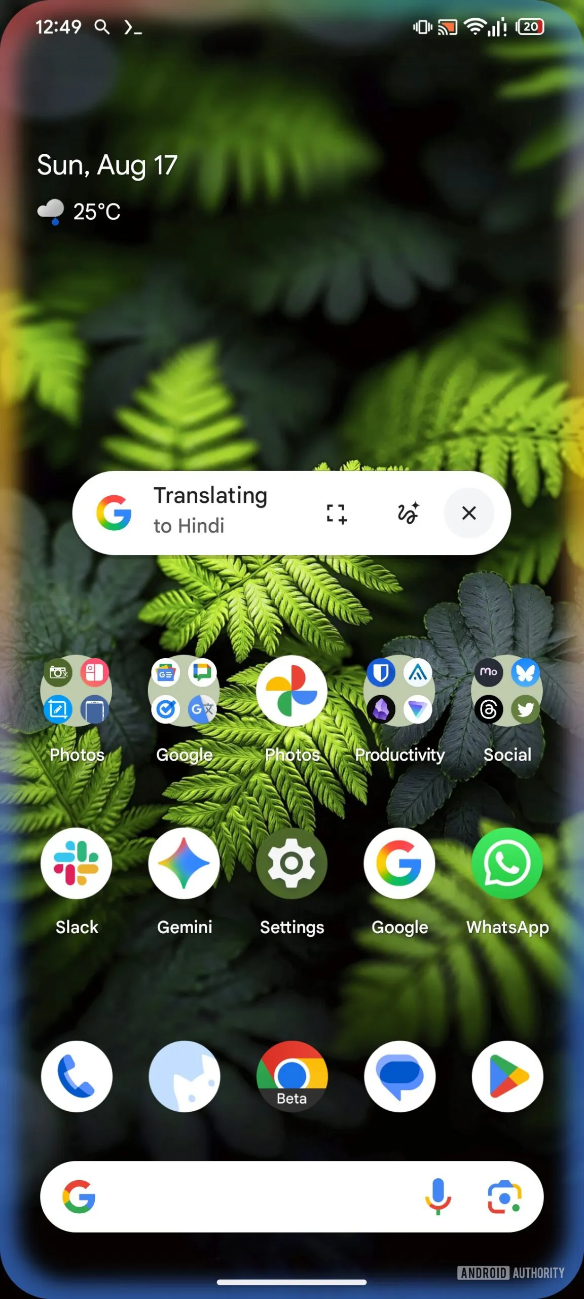 Circle to Search update porta Live Translate su video e contenuti dinamici