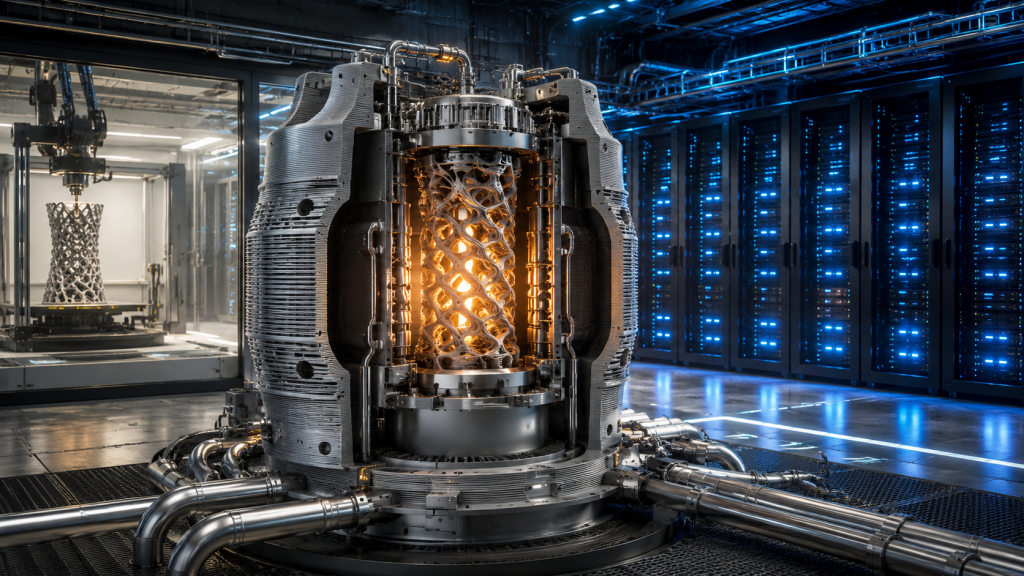 Reattore nucleare 3D per data center: una startup ci prova