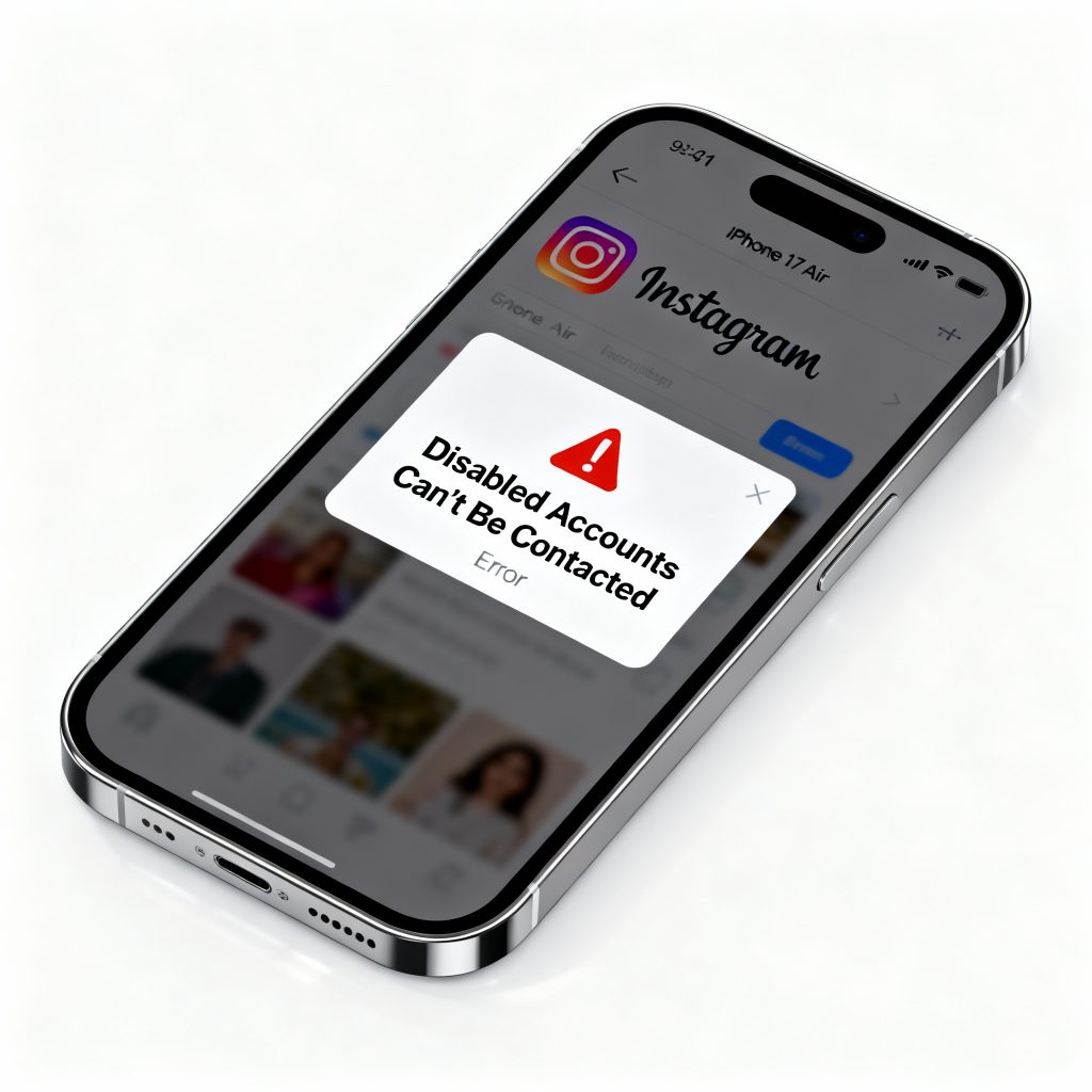 Come risolvere l’errore “Disabled Accounts Can’t Be Contacted” su Instagram
