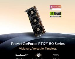 ProArt GeForce RTX 50 Series di ASUS: eleganza, potenza e USB-C per i creatori di contenuti