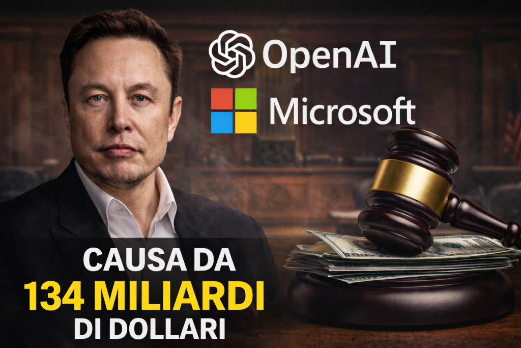 Elon Musk chiede fino a $134 miliardi a OpenAI e Microsoft