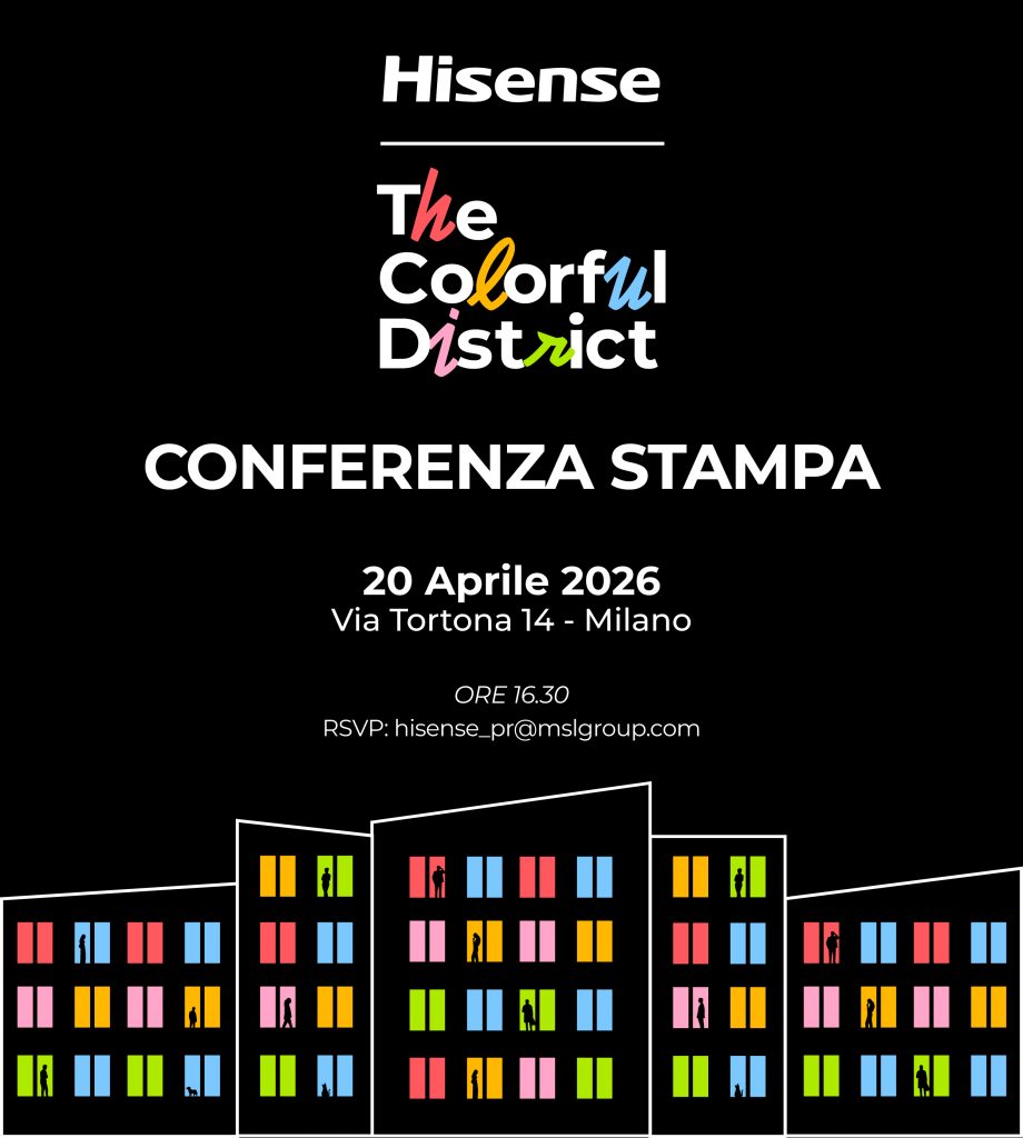 Hisense al Fuorisalone 2026 con The Colorful District
