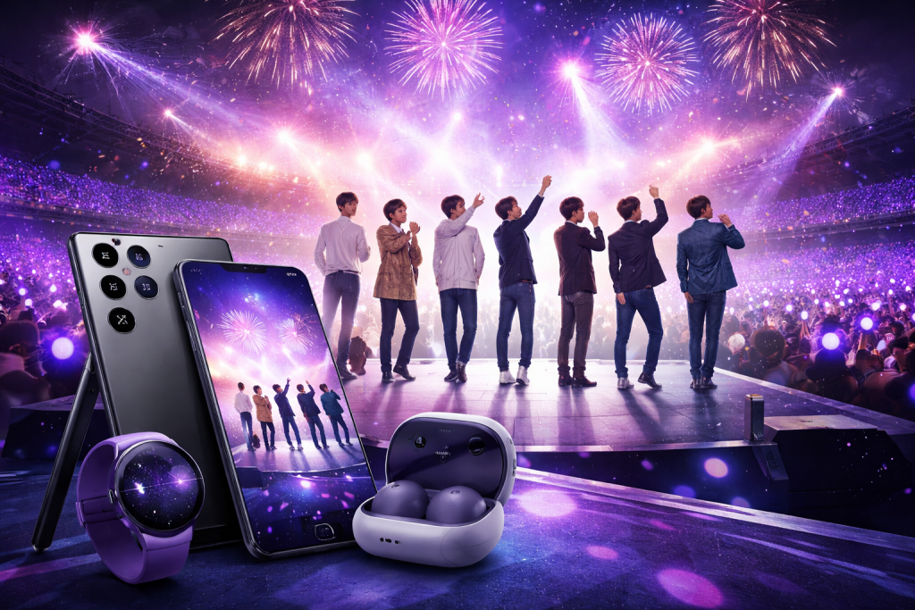 Samsung annuncia la partnership con BTS ARIRANG