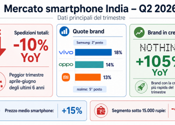 Mercato smartphone India: vivo guida e Nothing accelera