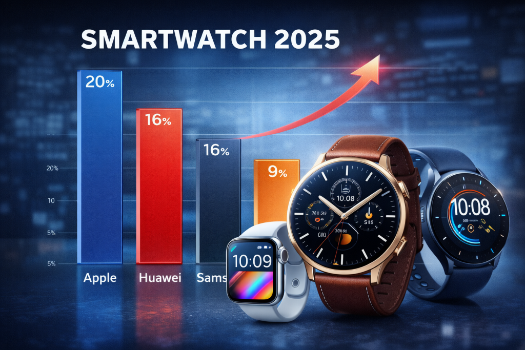 Smartwatch 2025: Apple resta prima, ma Huawei si avvicina