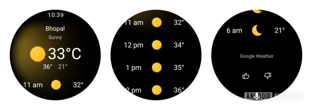 Gemini Wear OS cambia scheda meteo