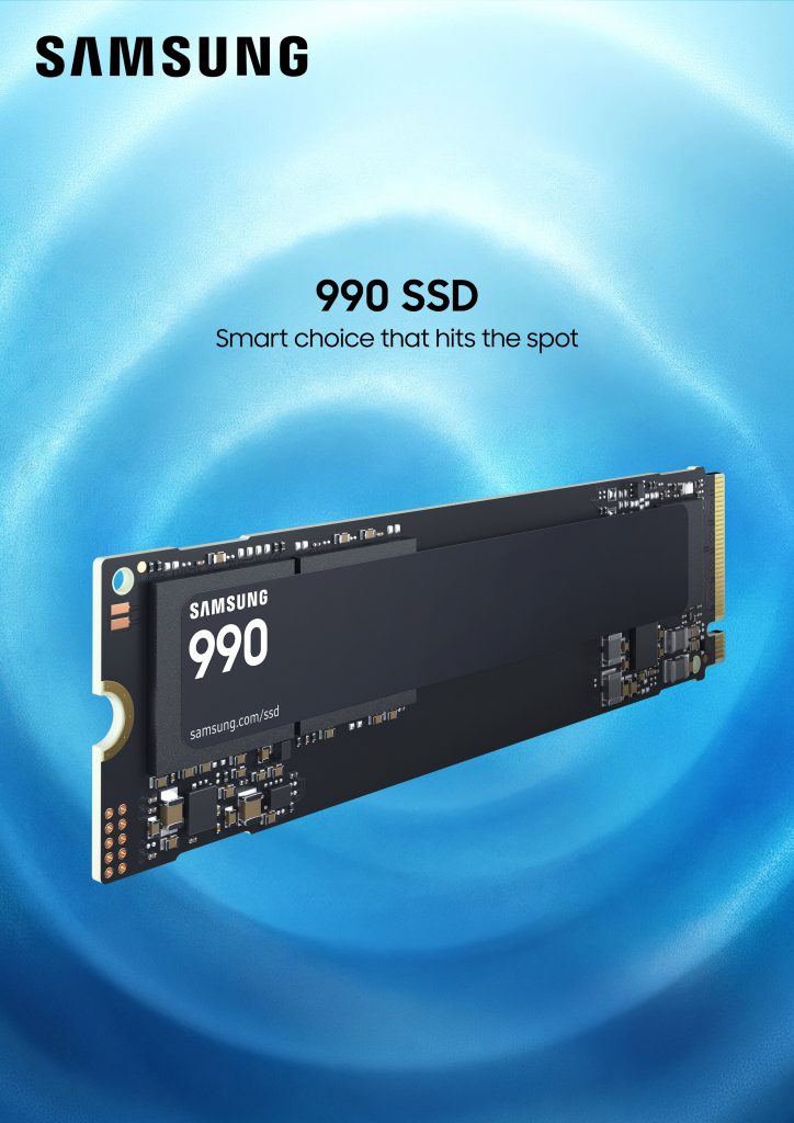 Samsung SSD 990 arriva in Italia da 1 TB e 2 TB
