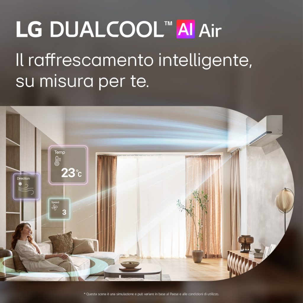LG DUALCOOL AI Air: l’IA al servizio del comfort