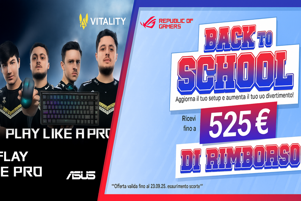 ASUS lancia due promozioni cashback per settembre