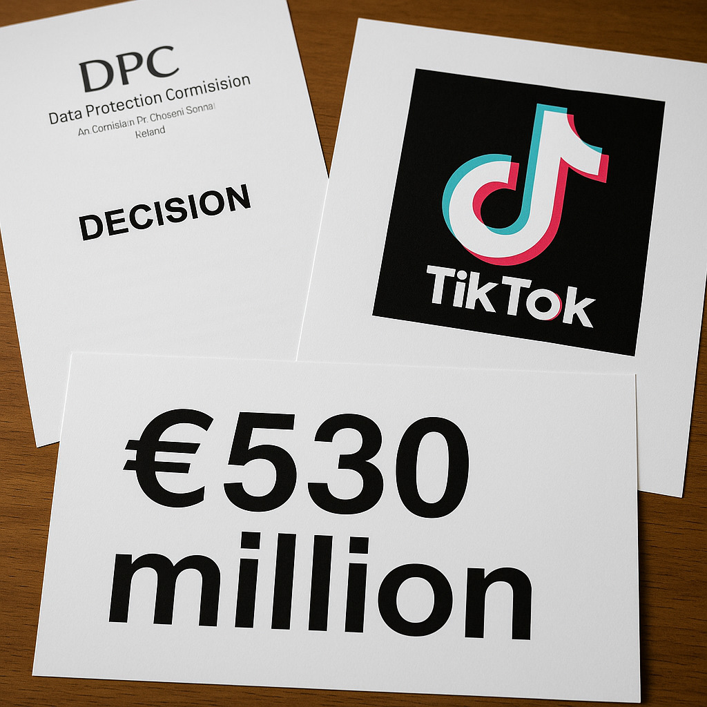 TikTok multata di 530 milioni in Europa per violazioni GDPR sui dati trasferiti in Cina