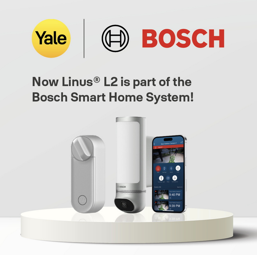 Yale e Bosch potenziano la sicurezza domestica con Smart Lock Linus L2